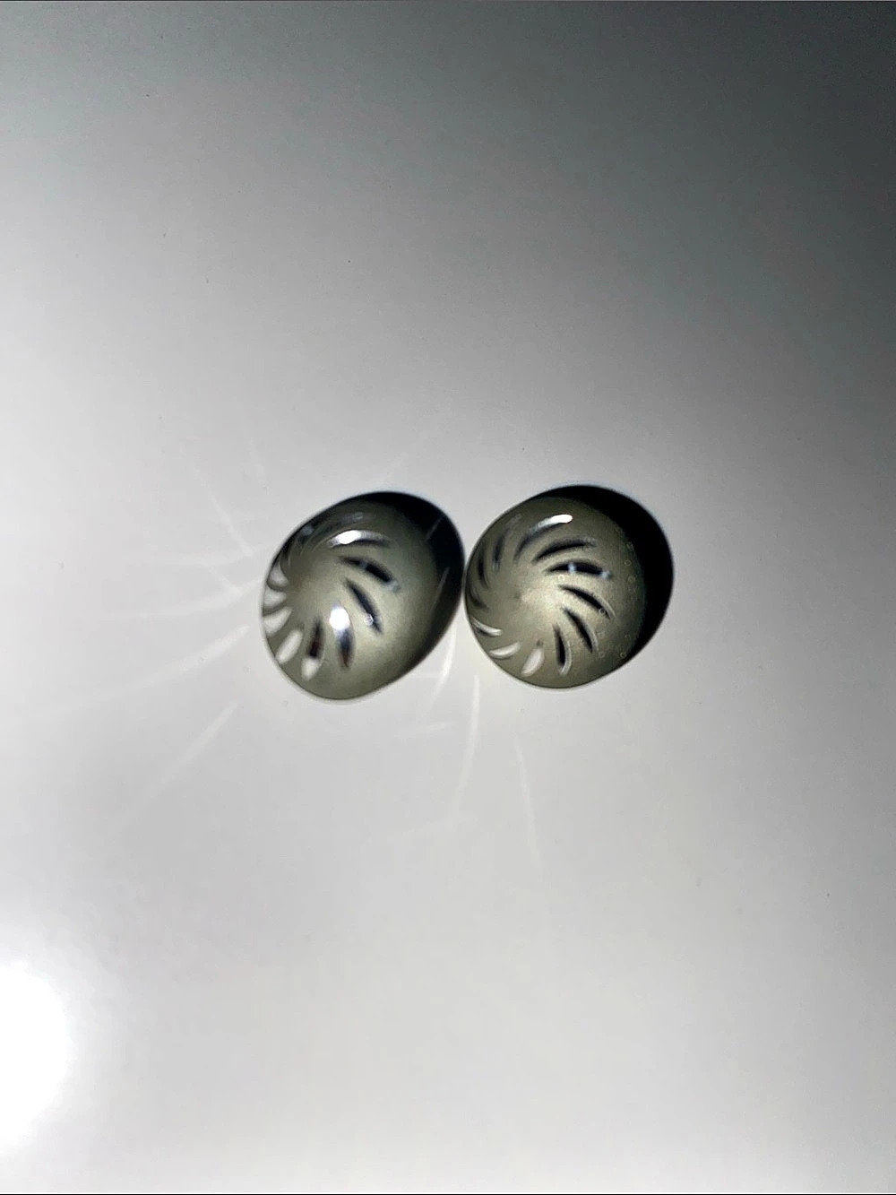 Vintage Gray Geometric Earrings
